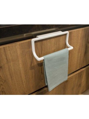 Hakay Towel Hanger Dolap Kapağına Asılabilen Havluluk, Havlu Askısı Beyaz