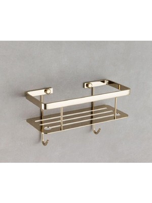 Hakay System Banyo Duş Raf Sistemi Gold Renk 152X112X260 mm