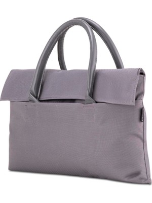 Hakay Classone BYN-EL004 Wtxpro Su Geçirmez Kumaş 13-14 Inch Bayan Laptop, Notebook, Macbook Air El Çantası- Tote Bag - Gri