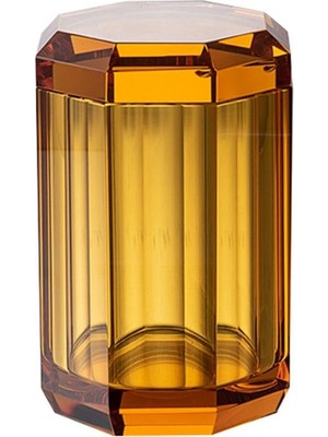 Hakay System Cyrstal Bath Accessory Cotton Box Amber Turuncu Tek Ebat BA2050 024 C6
