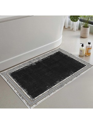 Hakay Monnhein Banyo Paspası, Yumuşak Banyo Halısı, Kaymaz Dot Tabanlı, Su Emici, Makinede Yıkanabilir - 40 x 60 cm