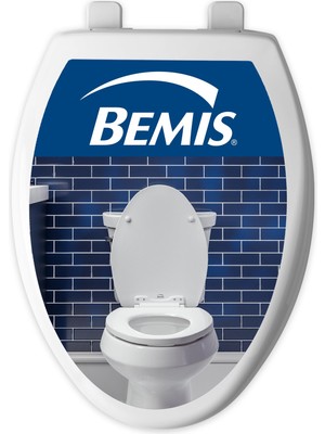 Hakay Bemıs 170 000 Klozet Kapağı, Elongated, Plastik, Beyaz