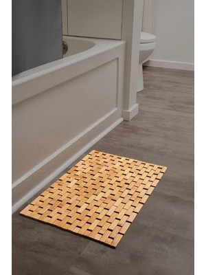Hakay Digithome Kaymaz Taban Katlanabilir Çok Amaçlı Mat Dekoratif Banyo Paspası 50X80 Cm- 1401