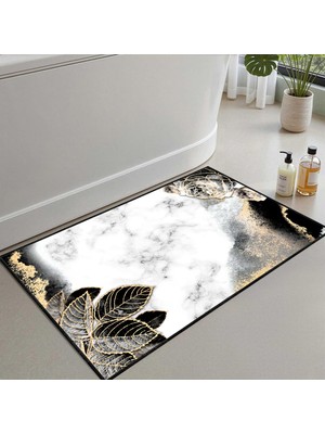Hakay Monnhein Banyo Paspası, Yumuşak Banyo Halısı, Kaymaz Dot Tabanlı, Su Emici, Makinede Yıkanabilir - 40 x 60 cm