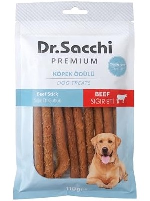 Hakay Dr. Premium Sığır Etli Çubuk Tahılsız Köpek Ödülü 5" 11-13 gr 10'lu