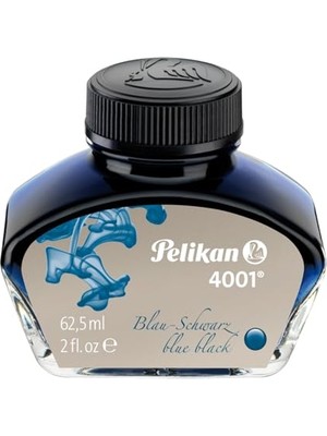 Hakay Pelikan Mürekkep Serisi 4001 62,5 ml Mavi Siyah Mürekkep