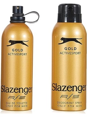 Hakay Slazenger Active Sport Gold Eau De Toilette & Deodarant Set (125+150 Ml)