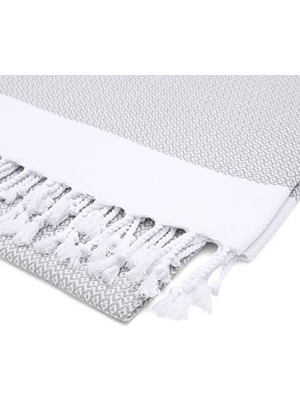 Hakay PREMIUM%100 Pamuk Battal Boy Peştemal – 100X180 cm Lüks Plaj Havlusu, Hızlı Kuruyan Kum Tutmaz Şezlong Havlusu, Hafif Seyahat Için Ideal (1, Gri)
