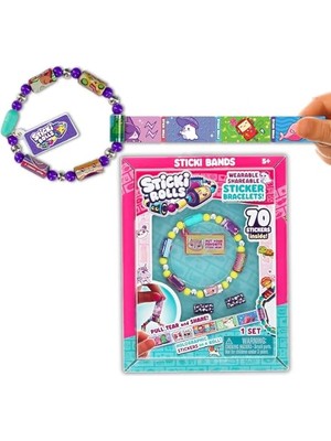 Aesco Sticki Rolls Sticki Band Giyilebilir Etiket Bileklik - 70 Çıkartma