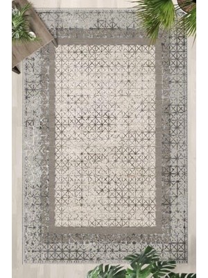 Hakay Monnhein Krem Halı 1491 - Yıkanabilir, Kaymaz Taban, Dijital Baskılı, Leke Tutmaz, Ince Hav, Modern Salon, Oturma Odası, Yatak Odası ve Mutfak Için Dekoratif Halı
