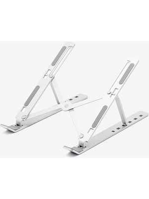 Hakay Fiigo Laptop Standı Katlanabilir Çok Fonksiyonlu Metal Grey