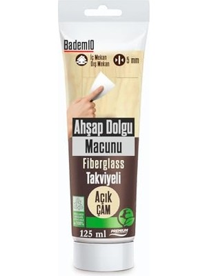 Hakay Ahşap Parke Tamir Macunu Açık Çam Mobilya Masa Dolgu Çatlak Çizik Giderici 125 ml Kullanım Hazır
