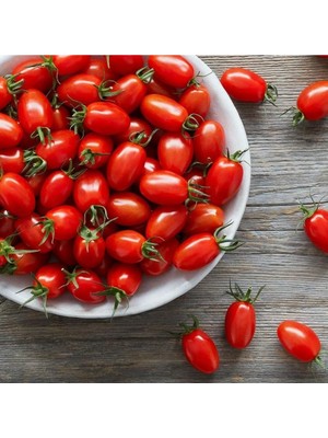 Hakay Mini Üzüm Cherry Domates Tohumu 10+ Tohum Saksı ve Balkon Için