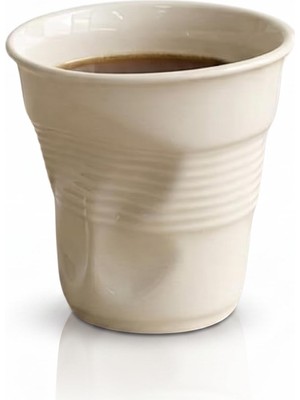 Hakay Arvale Buruşuk Kupa Fincan Seramik El Yapımı Tasarım Mug Kahve Bardağı (1, Küçük)