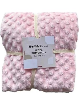 Hakay Özdilek Bebek Tomurcuk Bebek Battaniyesi Pudra Pembe