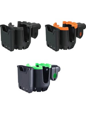 Hakay Microcase Bisiklet Bebek Arabası Için Şişe Biberon Bardak ve Telefon Tutucu - AL2816 (Siyah)