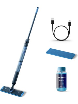 Hakay Philips Oneup 5000 Serisi Elektrikli Mop, Kablosuz, Bakterilere Karşı %99,9 Etkili, 360 Derece Başlık ile Zahmetsiz Kullanım, (XV5113/01)