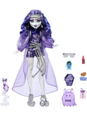 Hakay Monster Hıgh Spectra Vondergeıst Bebek Evcil Gelinciği Rhuen ve Aksesuarlarıyla Monster High Spectra Vondergeist Bebek HXH77