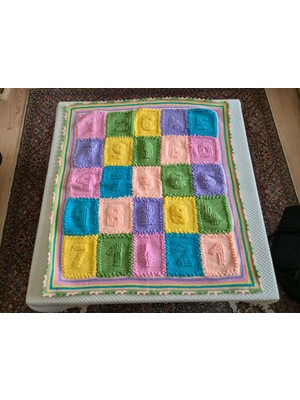 Hakay El Örgüsü Bebek Battaniyesi (Rakamlar)