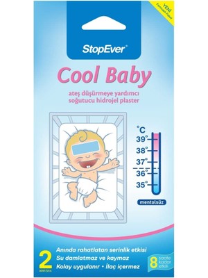 Hakay Stopever Coolbaby Ateş Düşürmeye Yardımcı Plaster (2 x 2 Adet)
