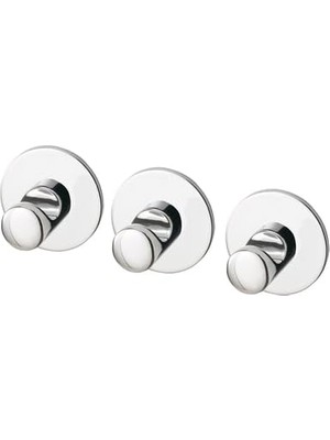 Hakay Ikea Skoghall Kanca, Kendinden Yapışkanlı, Krom Kaplama, 3 Adet, 160 x 100 mm