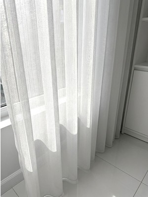 Demor Home Yeni Sezon Sık Pileli 1/3 Pırlanta Tül Perde Ütü Istemez