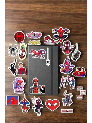Aesco Ms Major Selection Spiderman Sticker Paketi/bullet Journal Defter Çıkartma Ajanda Laptop Etiket, 8646549864156