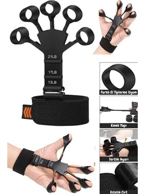 Frefly Store Mucize Home Özel Spor Kas Parmak El Bilek Kol Güçlendirici Geliştirici Kavrama Silikon Örümcek Lastik