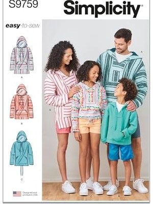 Hakay SS9759A Çocuk, Gençler ve Yetişkinler Için Kapüşonlu Svetşört A (Xs-L/xs-Xl)