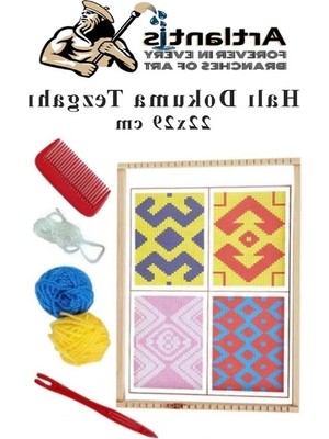 Aesco Halı Dokuma Tezgahı Seti, 22X29 cm Hobi Seti