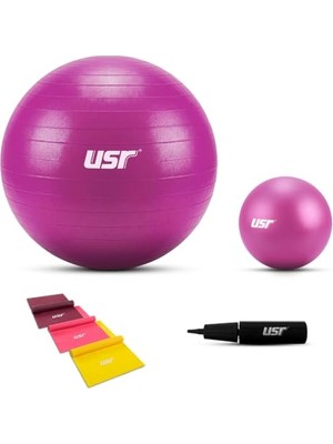 Hakay Usr 20+55 cm Pilates Topu + Pompası + 3 Lastik