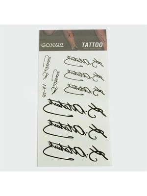 Mustafa Kemal Atatürk Tattoo Dövme Sticker Nemere