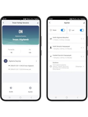 Frefly Store Zigbee Pilli Hareket ve Insan Varlığı Sensörü (Tuya - Smart Life, ZIGBEE2MQTT Uyumlu)