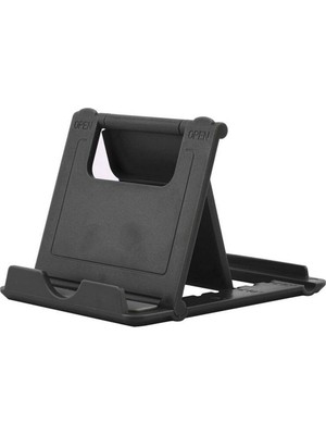 Aesco Coverzone Univarsal Masa Üstü Tablet Standı 5 Farklı Açıda Ayarlanabilir Yan Veya Düz Konum Alabilen, Telefon ve Tablet Standı Fold Stand (Siyah).