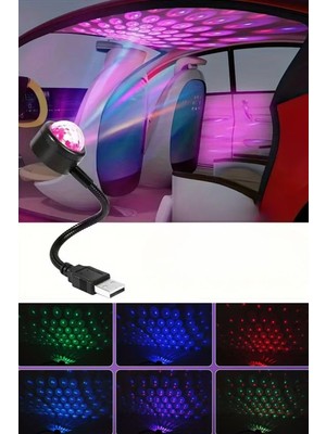 Aesco Buffer® USB Sese Duyarlı 8 Farklı Mod Işıklı LED Atmosfer Işığı – Ambiyans Aydınlatması
