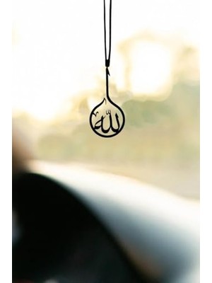Hakay Metal Elif Allah Motifli Dikiz Aynası Süsü Oto Aksesuar Araba Süsü