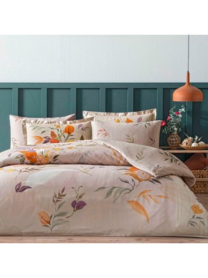 Aesco Linens Sc Leina Nevresim Takımı Çift Kişilik Bej