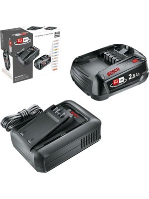 Frefly Store Bosch Home & Garden Başlangıç Seti 18V (1x2.5 Ah + Al 18V-44)