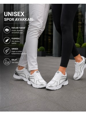 Homiro Unisex Rahat Günlük Spor Ayakkabı Yazlık Hafif Fileli
