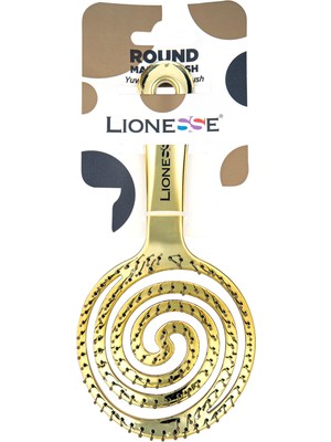 Frefly Store Lionesse 3 Boyutlu Saç Fırçası Gold