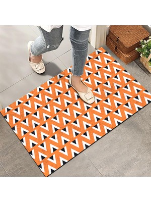 Frefly Store Monnhein Kapı Önü Paspası - Modern ve Şık Kapı Paspası | Ev, Ofis ve Dış Mekân Kullanımı Için (Turuncu Zirve) 40X60