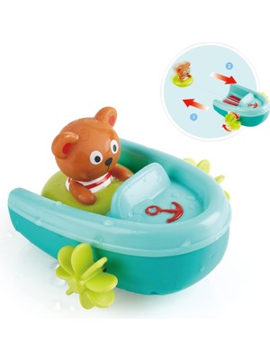 Frefly Store Hape Kurmalı Yüzen Ayıcık Banyo Oyuncak Seti – Bebek ve Çocuk Küvet ve Duş Oyuncağı