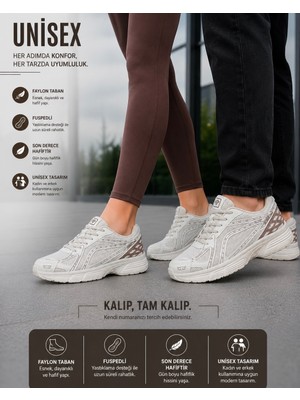 Homiro Unisex Rahat Günlük Spor Ayakkabı Yazlık Hafif Fileli