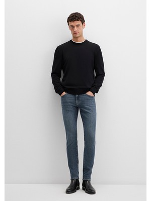 Mavi James Mavi Black Puslu Koyu Mavi Gabardin Pantolon 0042489342