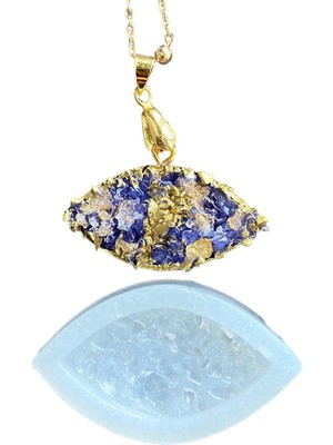 Frefly Store Cnk Craft Shop Yuvarlak Druzy Kristal Silikon Epoksi Kalıbı, 4 Cm, Şeffaf, Kolye ve Anahtarlık Yapımı Için, Tekrar Kullanılabilir (Nazargoz)