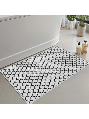 Frefly Store Monnhein Banyo Paspası, Yumuşak Banyo Halısı, Kaymaz Dot Tabanlı, Su Emici, Makinede Yıkanabilir - 60 x 90 cm