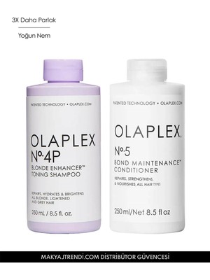 Frefly Store Olaplex Blonde Enhancer Duo - Sarı Saçların Rengini Koruyan & Canlandıran Bağ Güçlendirici Bakım Seti