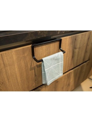 Frefly Store Towel Hanger Dolap Kapağına Asılabilen Havluluk, Havlu Askısı Siyah