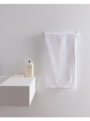 Frefly Store Grenat Pamuklu Yüz Havlusu - Beyaz/lacivert - 50X70 cm
