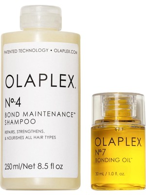 Frefly Store Olaplex Clean & Shine Duo - Saçları Temizleyen ve Parlaklaştıran Bağ Güçlendirici Saç Bakım Yağı Seti